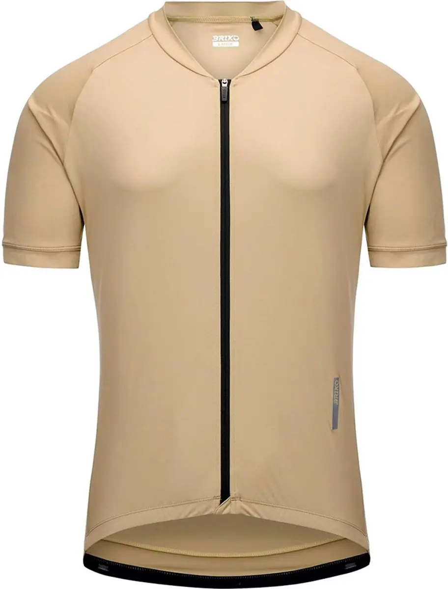 Briko Optimal Korte Mouw Wielertrui Beige M Man