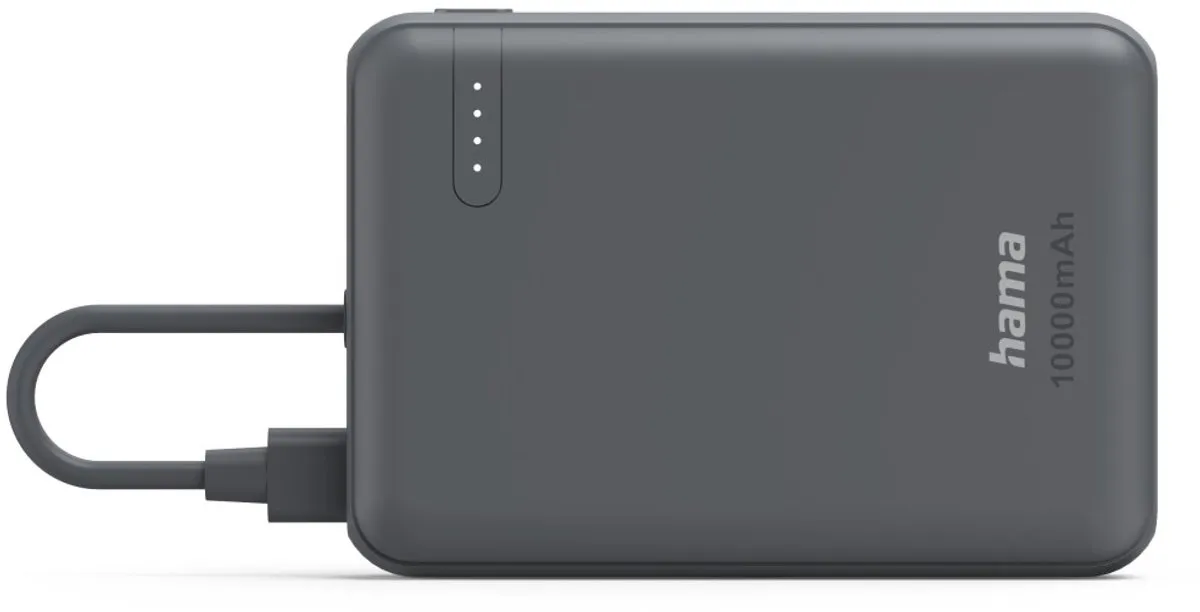 Hama Powerbank 10000mAh 15W - 2x USB-C - Antraciet
