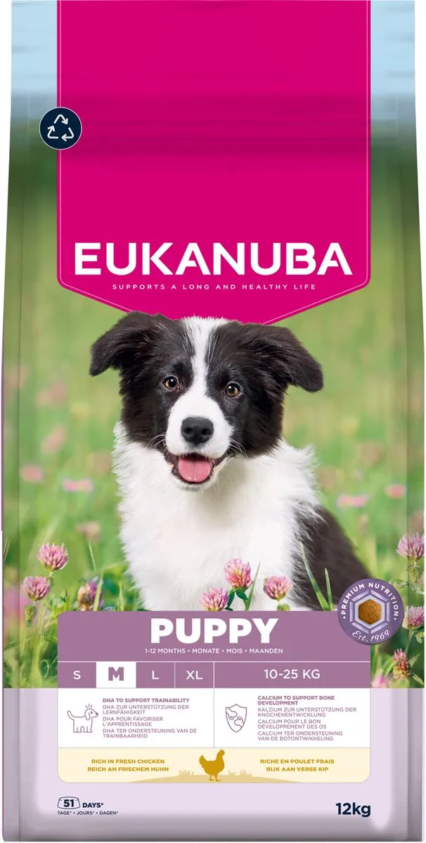 Eukanuba Puppy Medium Breed Kip Hondenbrokken 3kg