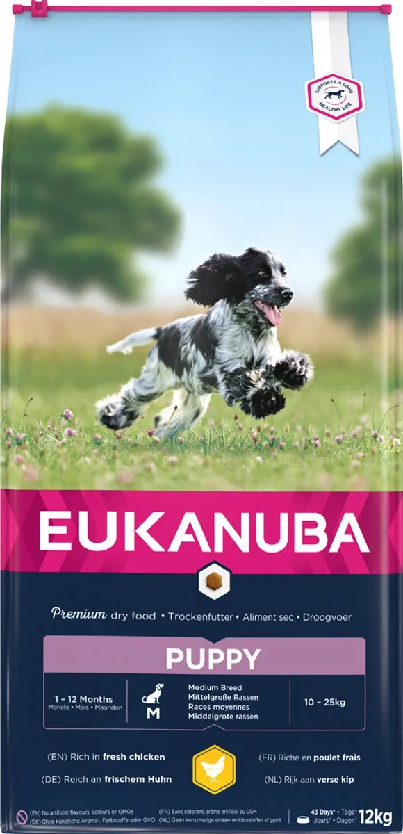 Eukanuba Puppy Medium Breed Kip Hondenbrokken 3kg
