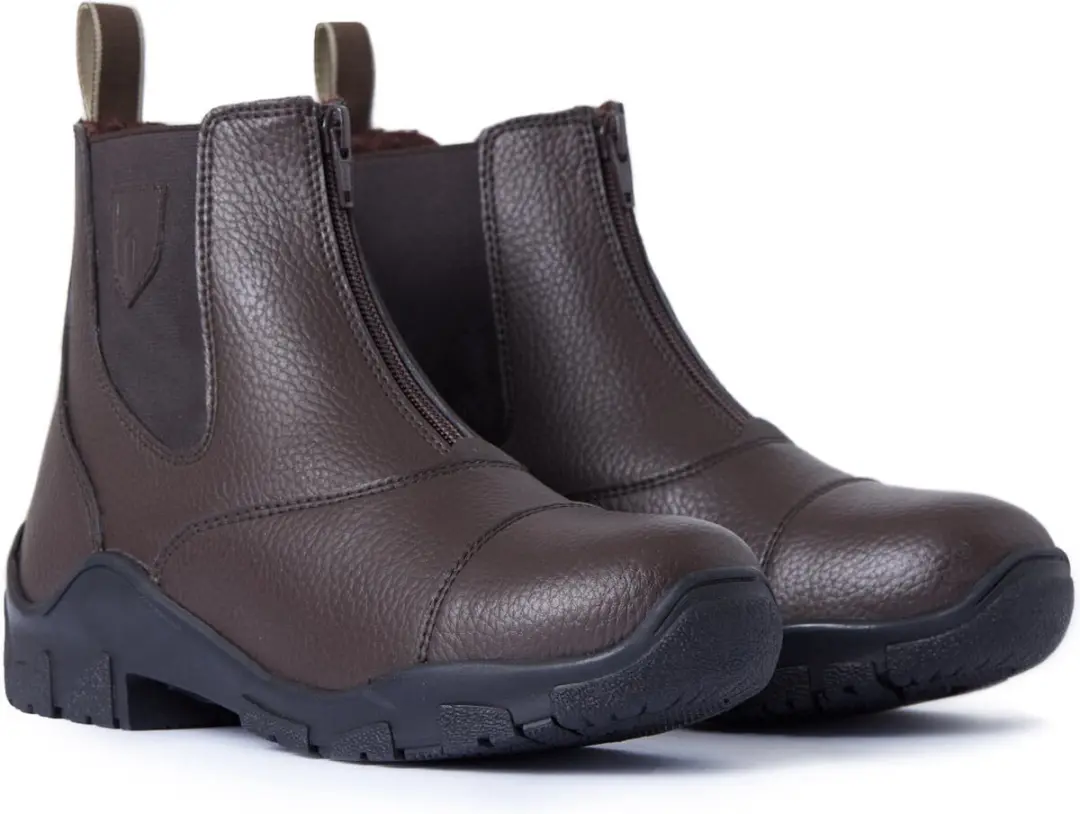 Horze Idaho Winter PU Jodhpurs, dames, Brown, 39