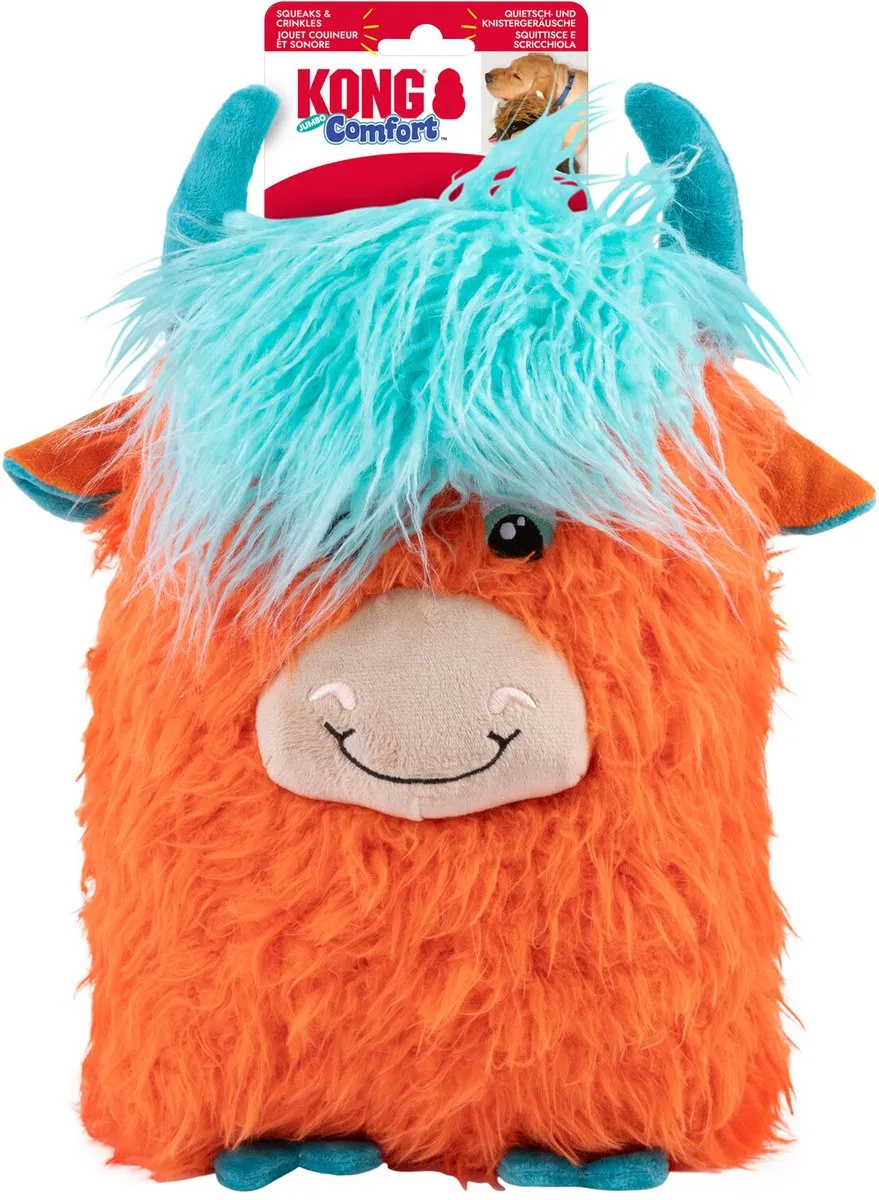 KONG Comfort Jumbo Highland Cow XL - Mix - afbeelding 6 van 6