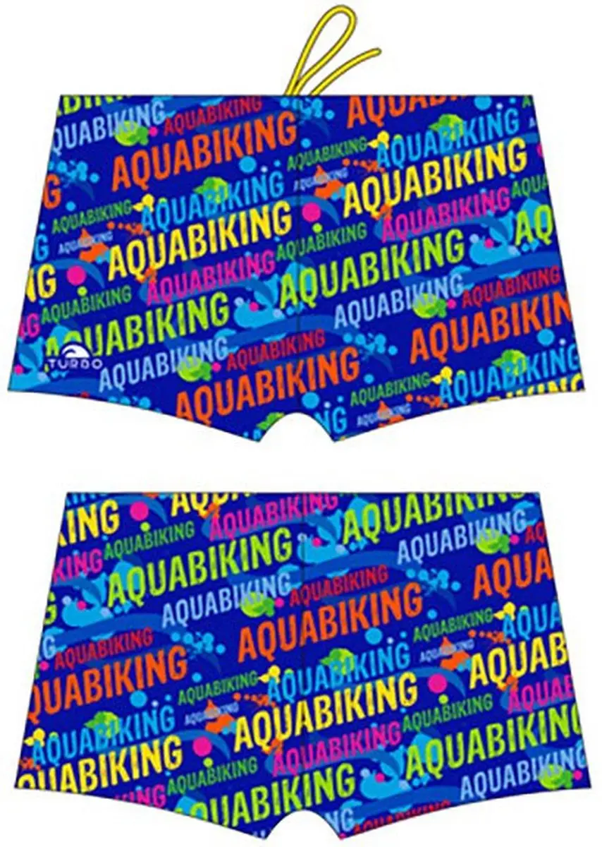 Turbo Aquabiking Letters Zwemboxer Blauw 5XL Man