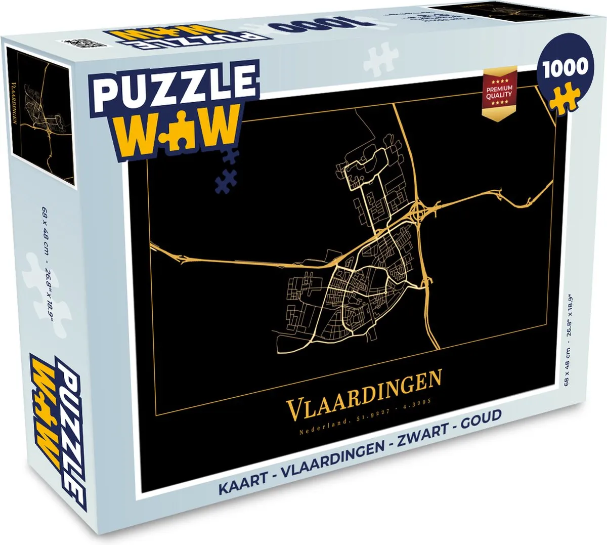 PuzzleWow Vlaardingen Legpuzzel 1000 Stuks