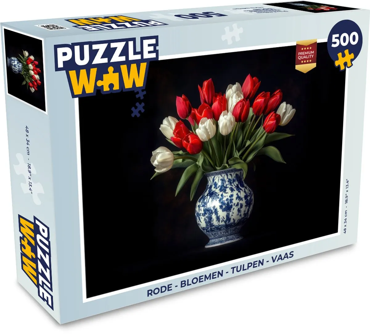 PuzzleWow Bloemen Tulpen Legpuzzel 500 Stuks