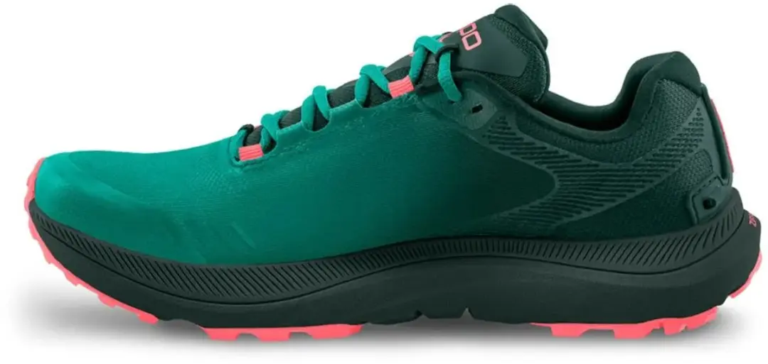 Topo Athletic MT-5 Dames Trailschoenen - Emerald/Pink - afbeelding 3 van 5