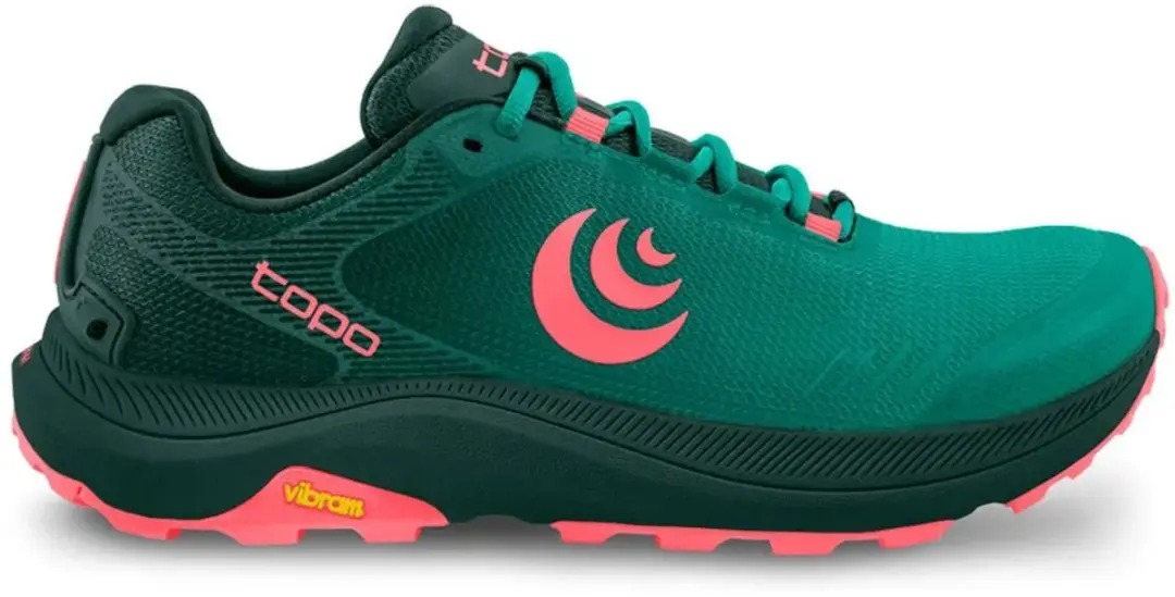 Topo Athletic MT-5 Dames Trailschoenen - Emerald/Pink - afbeelding 5 van 5