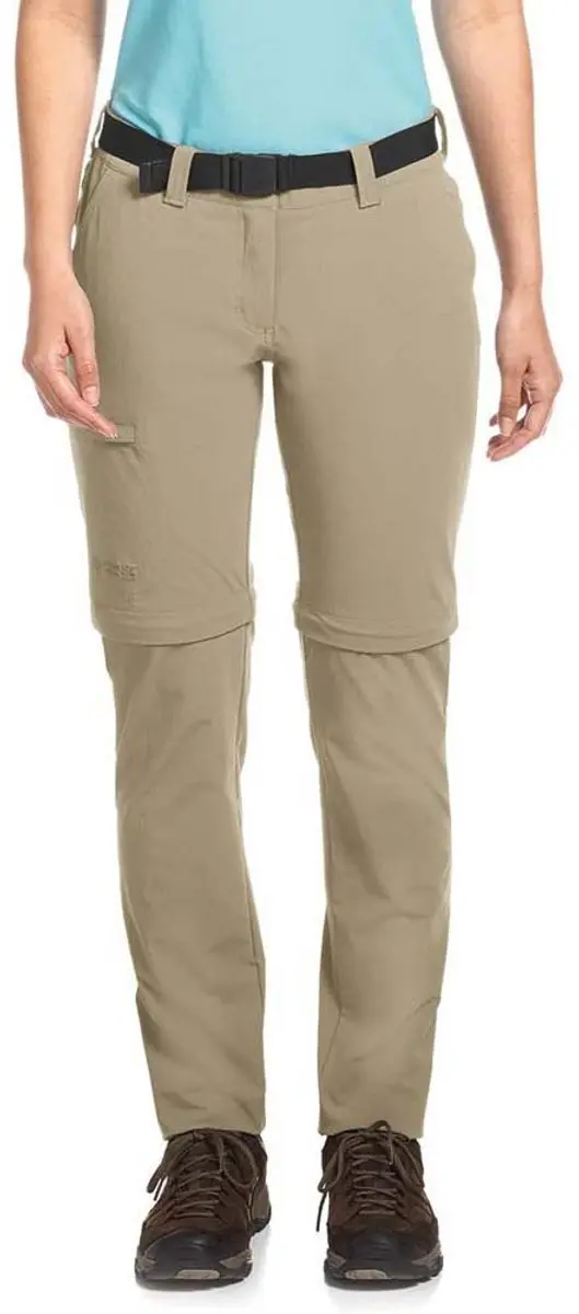Maier Sports Inara Slim lange broek Dames Regular beige Maat 38 regular