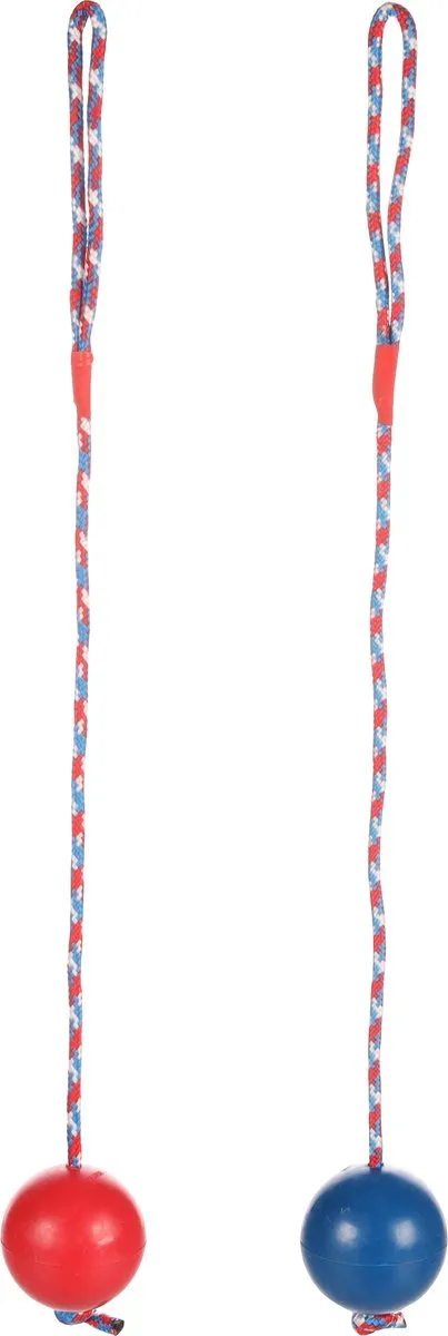 Flamingo Rubber Bal Met Koord - 67cm - Rood