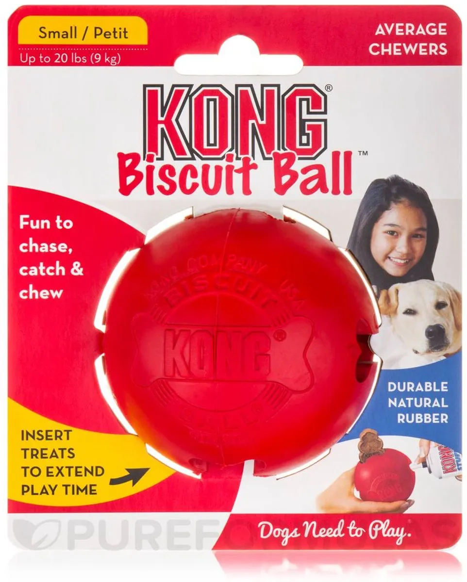 KONG Biscuit Ball-S - 115mm Rood