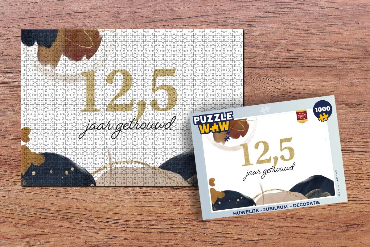 PuzzleWow Jubileum Legpuzzel 1000 Stuks - Multicolor