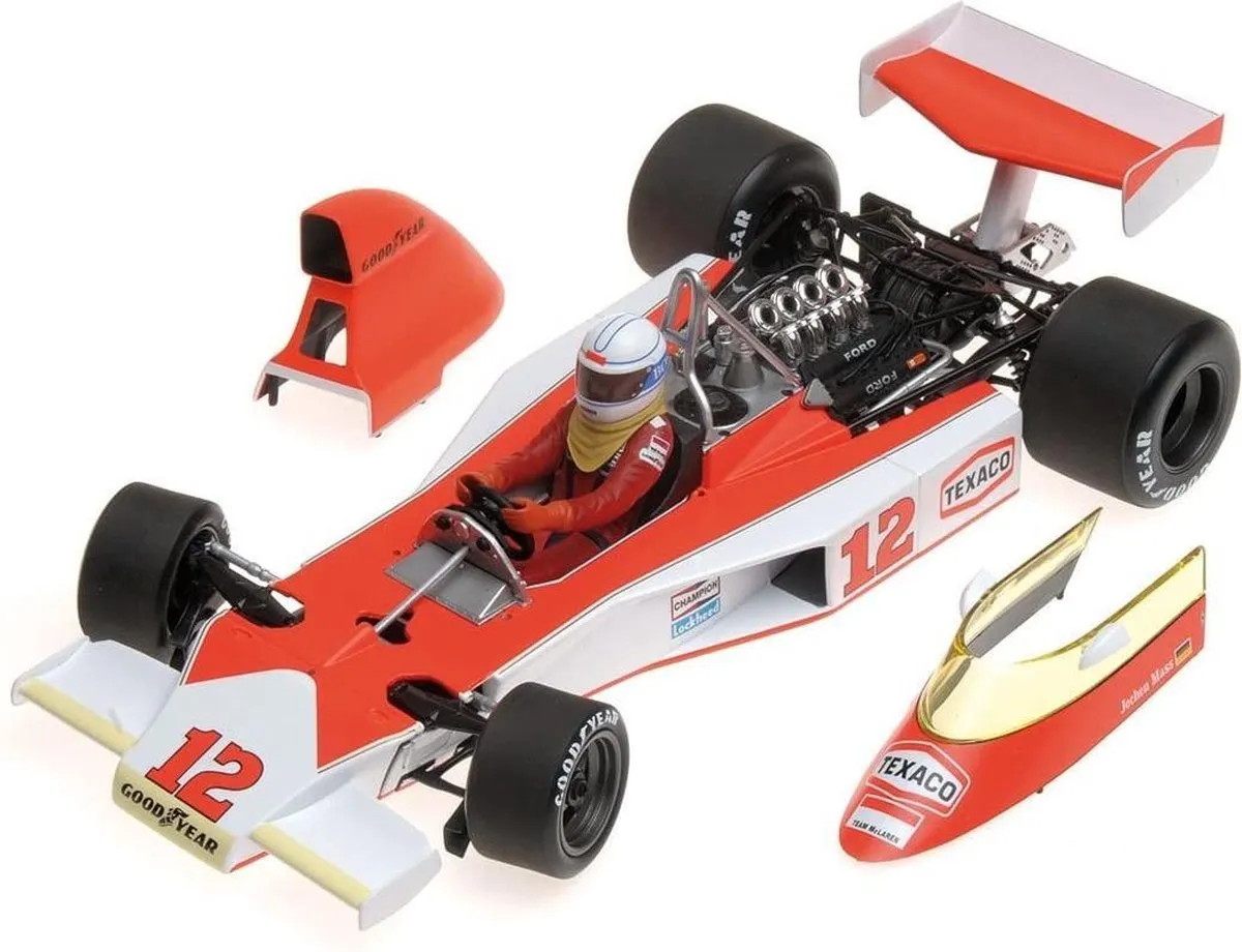 Formule 1 McLaren Ford M23 #12 Zuid-Afrikaanse GP 1976 - 1:18 Minichamps - Oranje/Wit