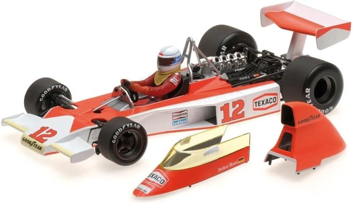 Formule 1 McLaren Ford M23 #12 Zuid-Afrikaanse GP 1976 - 1:18 Minichamps - Oranje/Wit