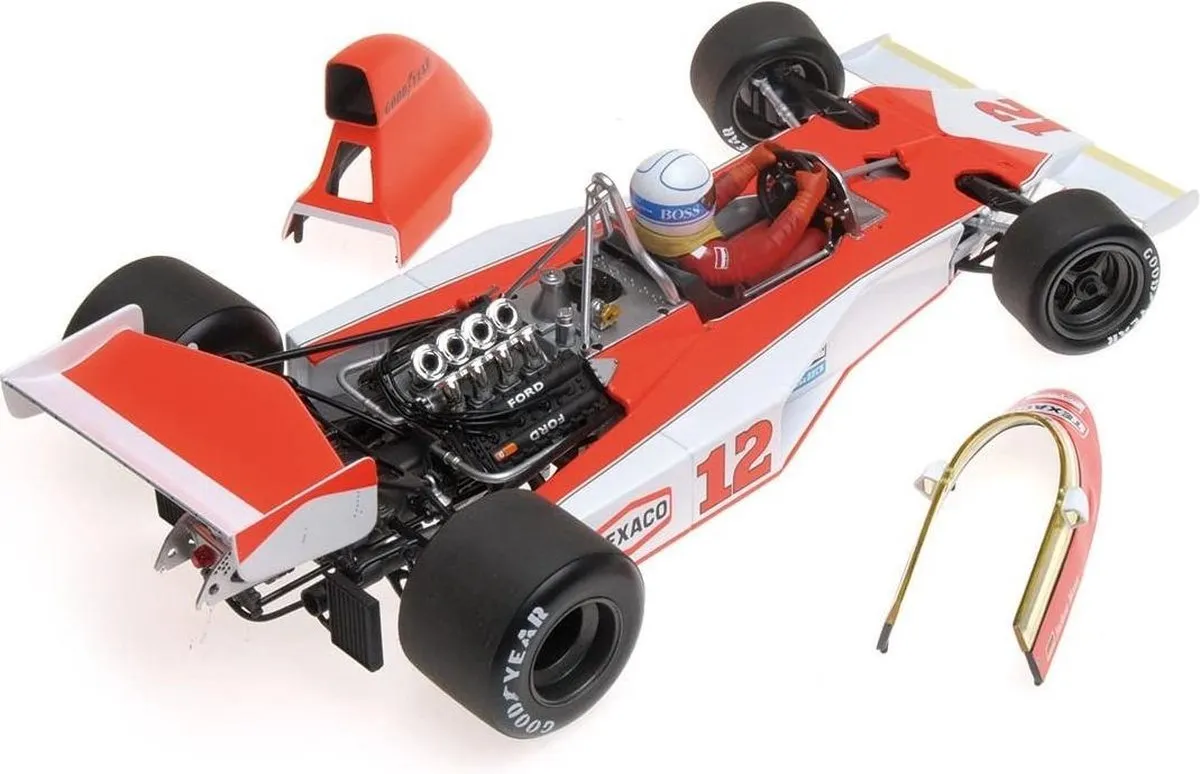 Formule 1 McLaren Ford M23 #12 Zuid-Afrikaanse GP 1976 - 1:18 Minichamps - Oranje/Wit