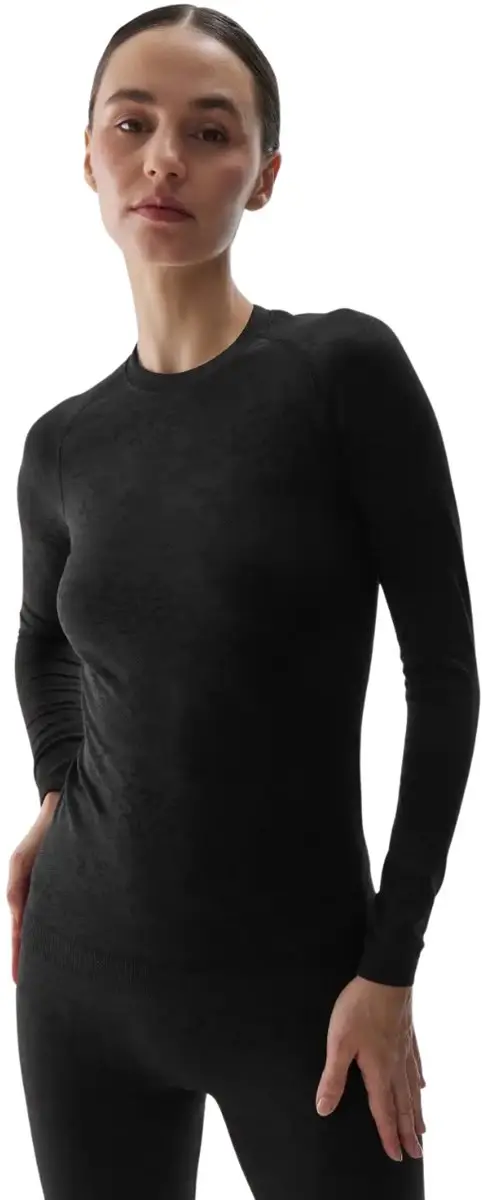 4F Thermo T-shirt Naadloos Dames - Zwart - afbeelding 4 van 4