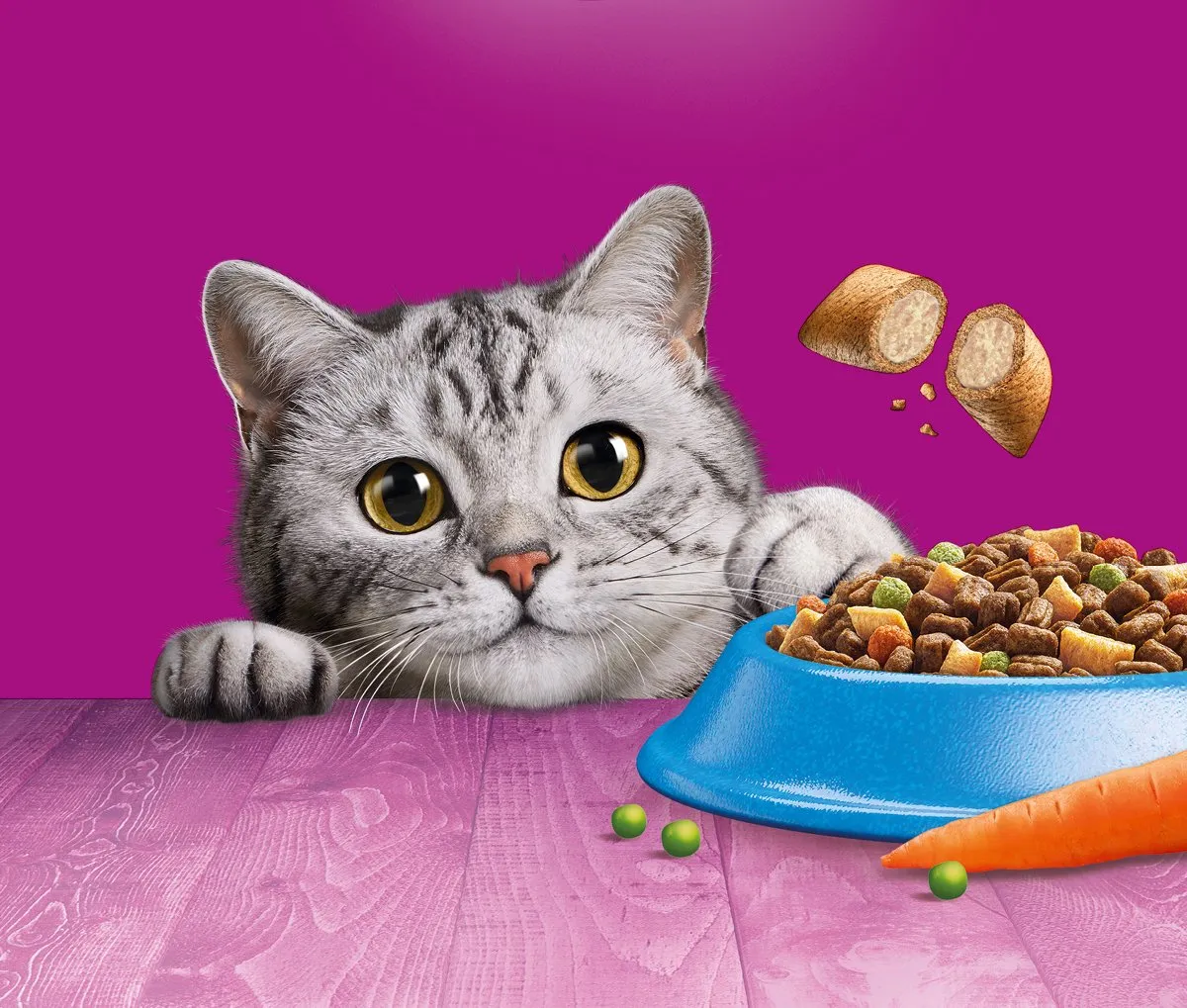 Whiskas Adult 1+ Tonijn Kattenbrokken - 3x3.8kg - afbeelding 6 van 6