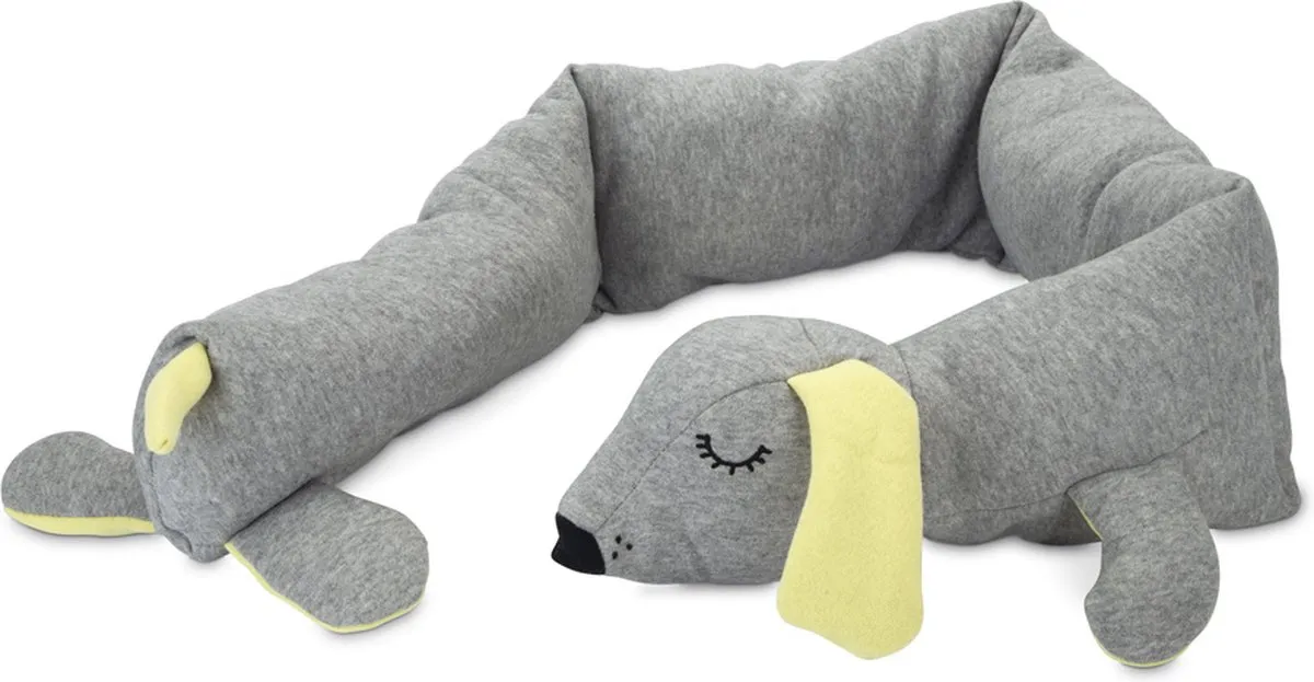 Beeztees Puppy Cosy Doggy Knuffel - 120x12x9,5 cm - Grijs