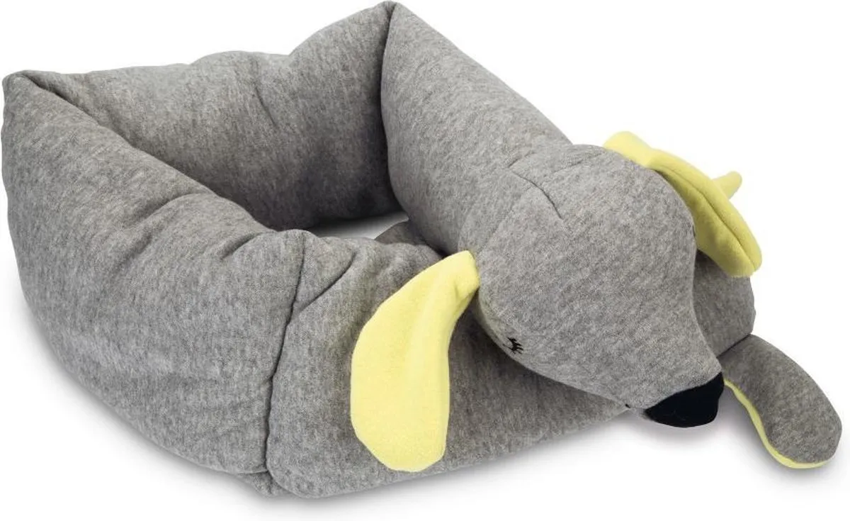 Beeztees Puppy Cosy Doggy Knuffel - 120x12x9,5 cm - Grijs