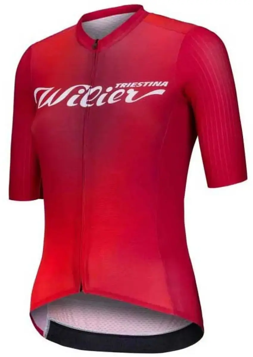Wilier Aurora Korte Mouw Wielertrui Rood L Vrouw