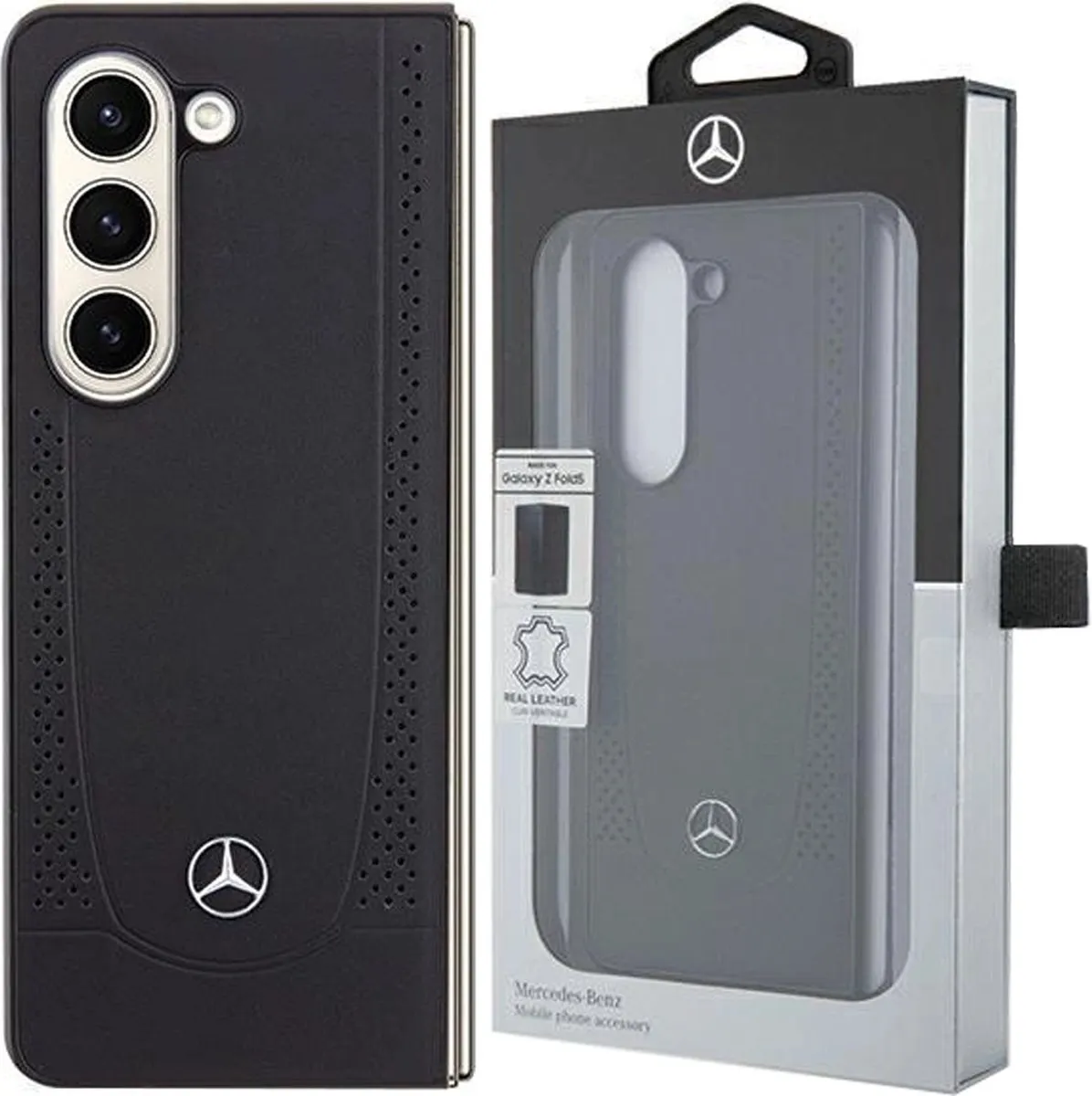 Mercedes-Benz Urban Back Case - Geschikt voor Samsung Galaxy Z Fold 5 (F946) - Zwart