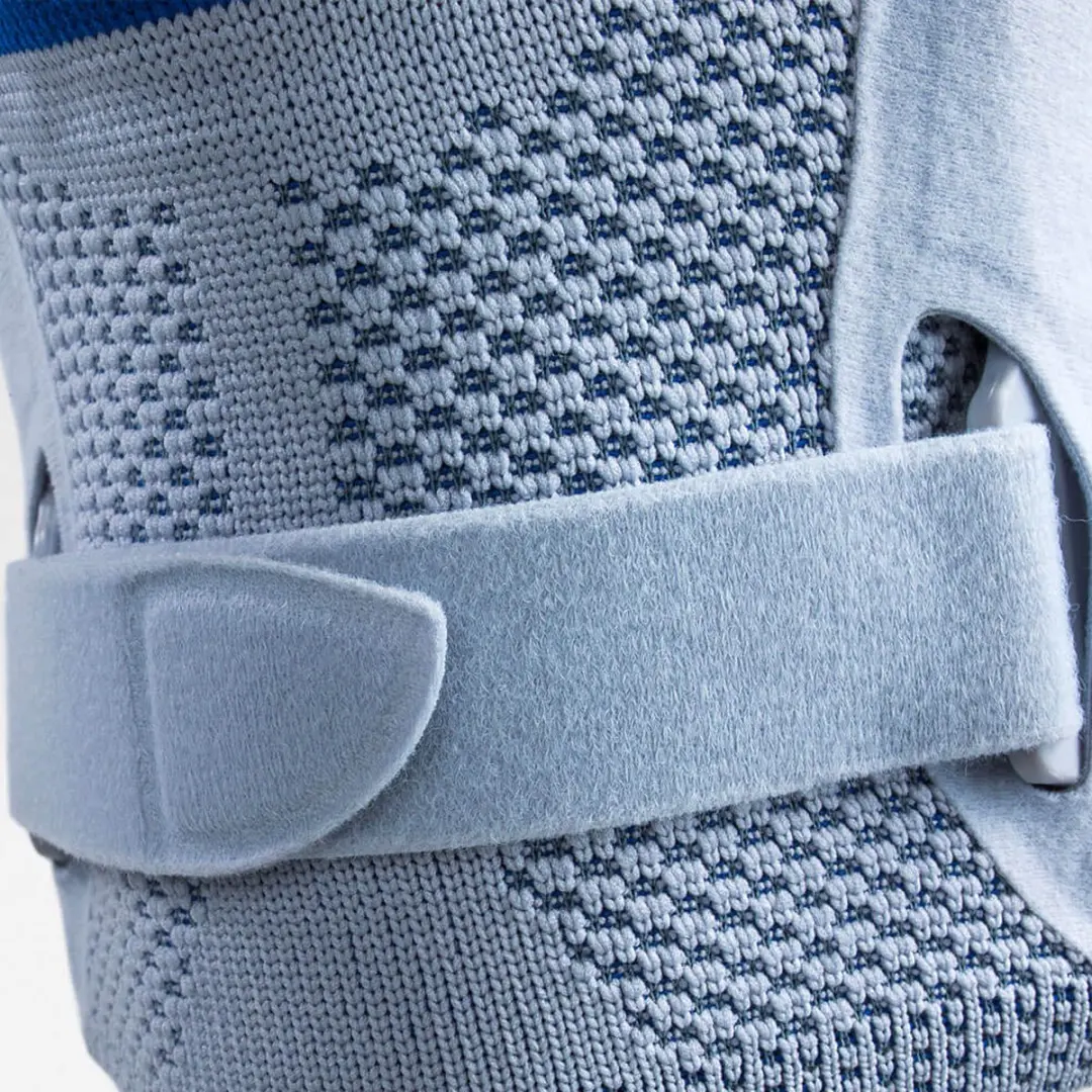 Bauerfeind GenuTrain S Kniebrace - met Scharnieren - Kniebandage - Knie Support - Maat 5 - Links - Zwart - afbeelding 2 van 6