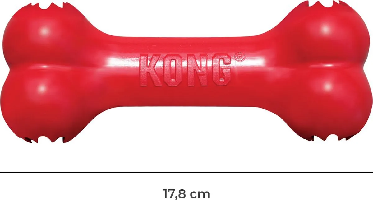 KONG Goodie Bone Kauwspeelgoed M - Rood