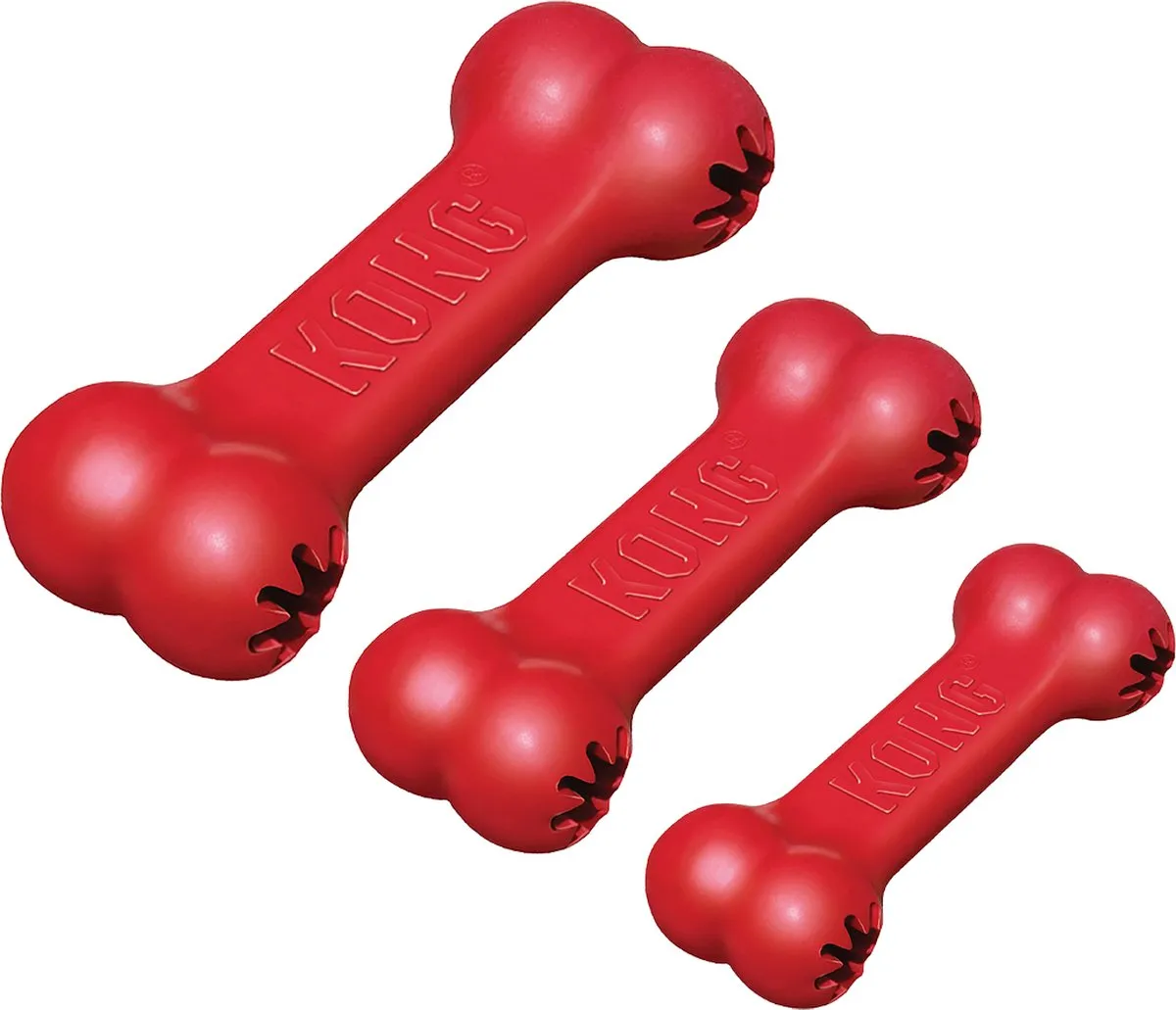 KONG Goodie Bone Kauwspeelgoed M - Rood