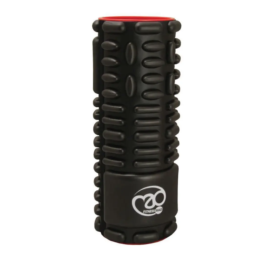 Fitness-Mad Vari-Massage Foam Roller - 30.5x12cm - Zwart - afbeelding 3 van 3