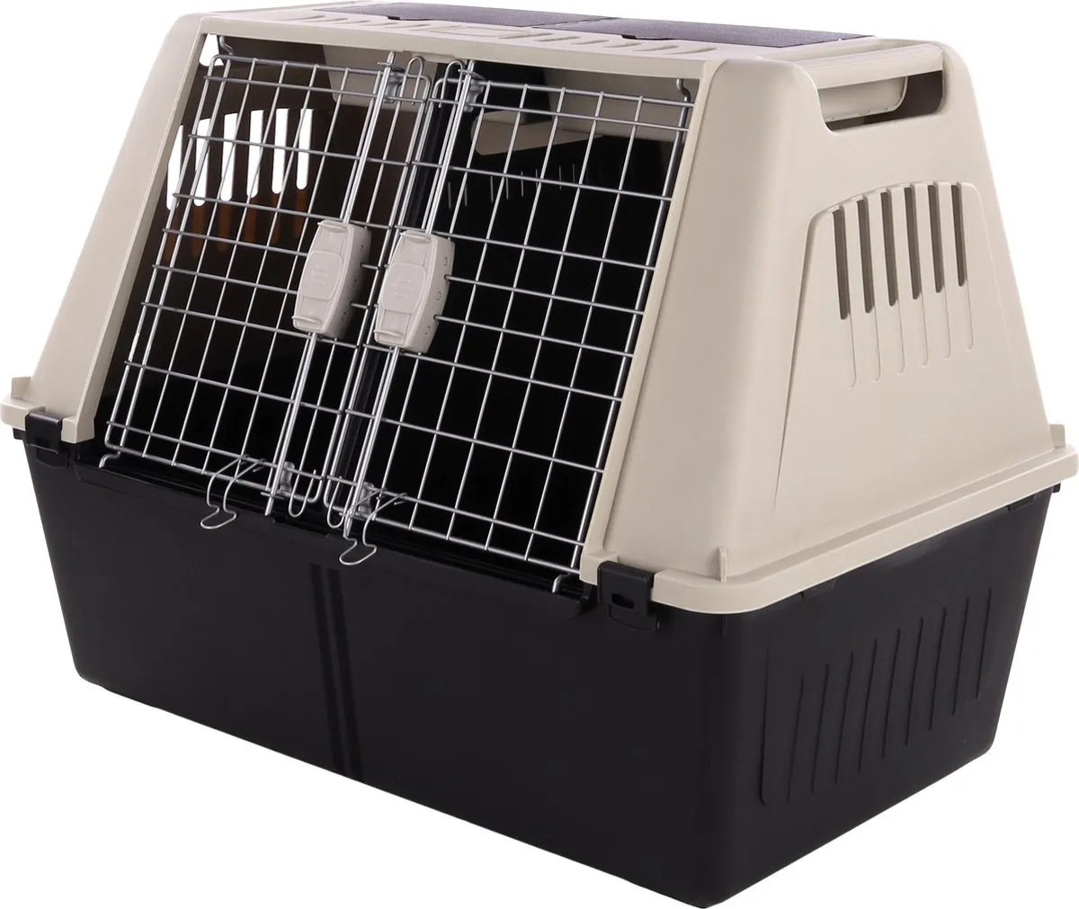 Flamingo Tripper Transportkooi Honden Grijs L 51x82x61cm