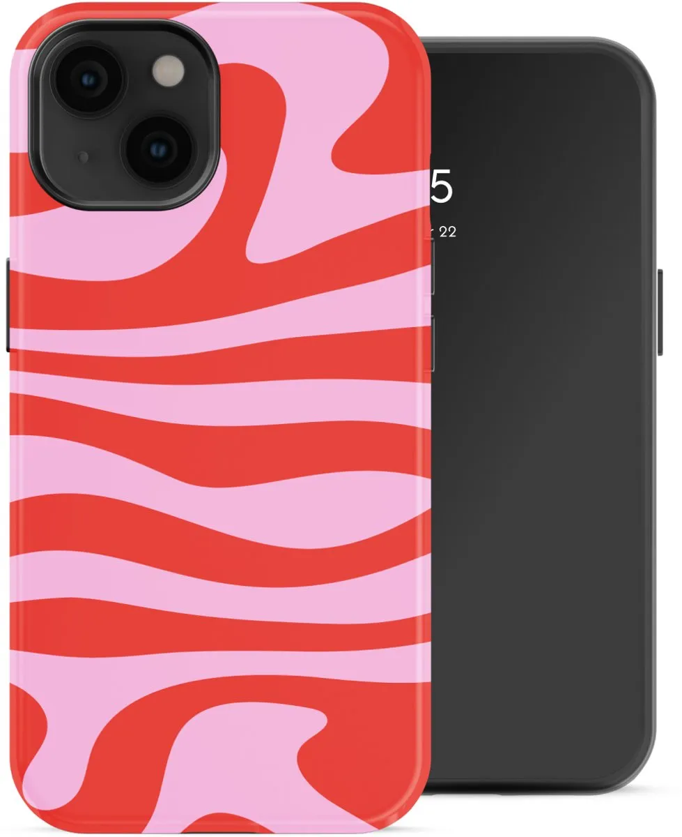 Selencia Hoesje iPhone 14 Dream Swirl Pink - MagSafe
