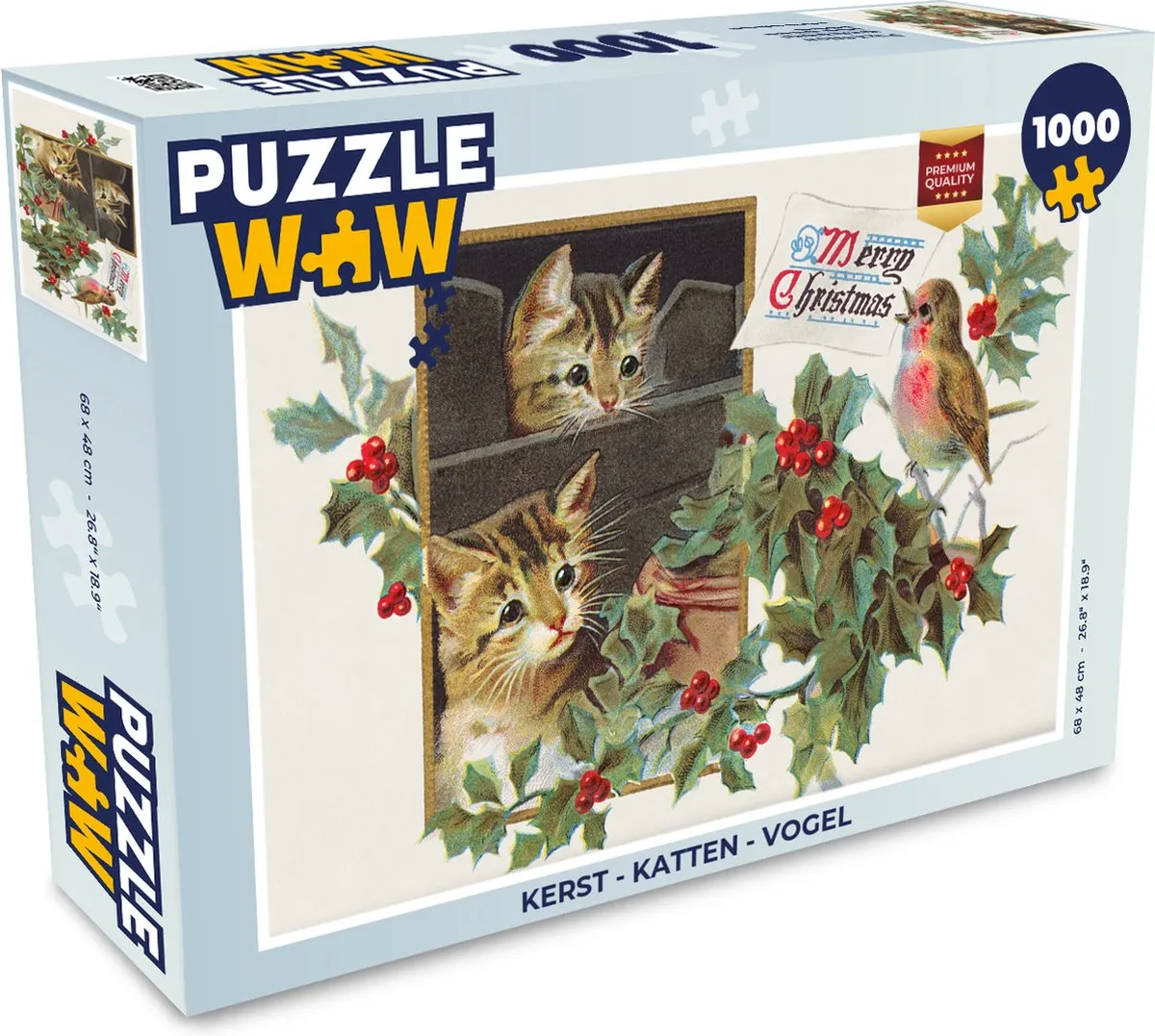 PuzzleWow Kerst Legpuzzel 1000 Stukken