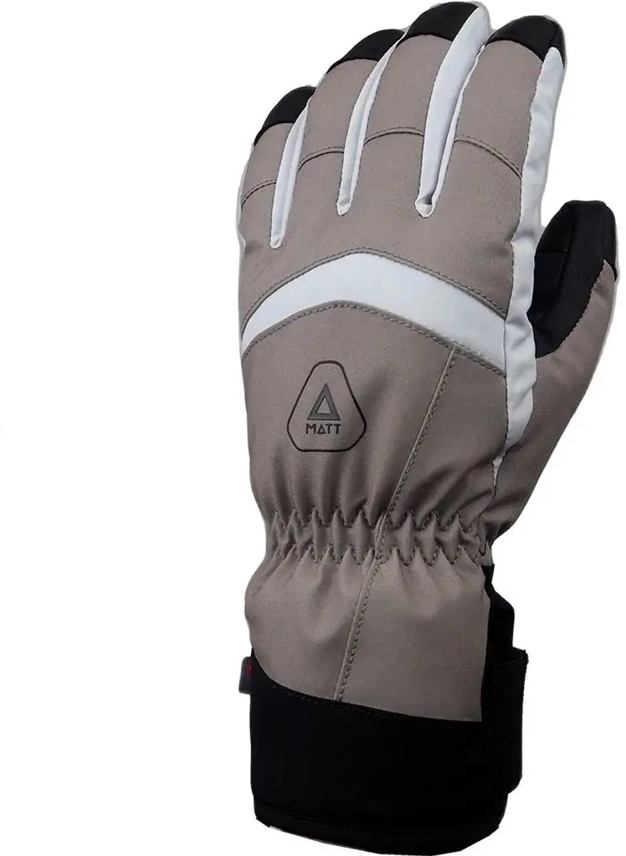 Matt Powder Handschoenen Grijs M Vrouw