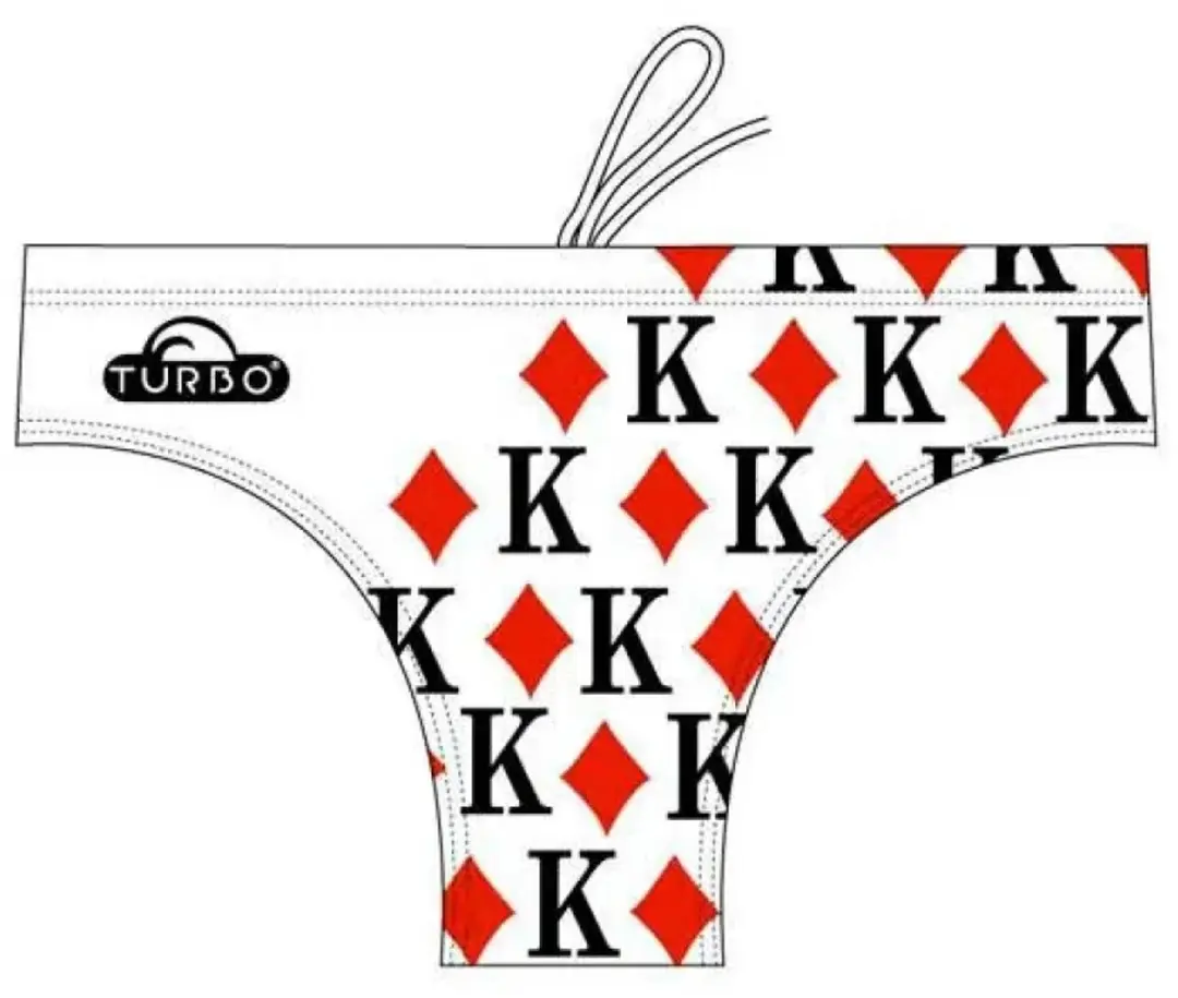 Turbo King Of Hearts Zwemslip Veelkleurig S Man