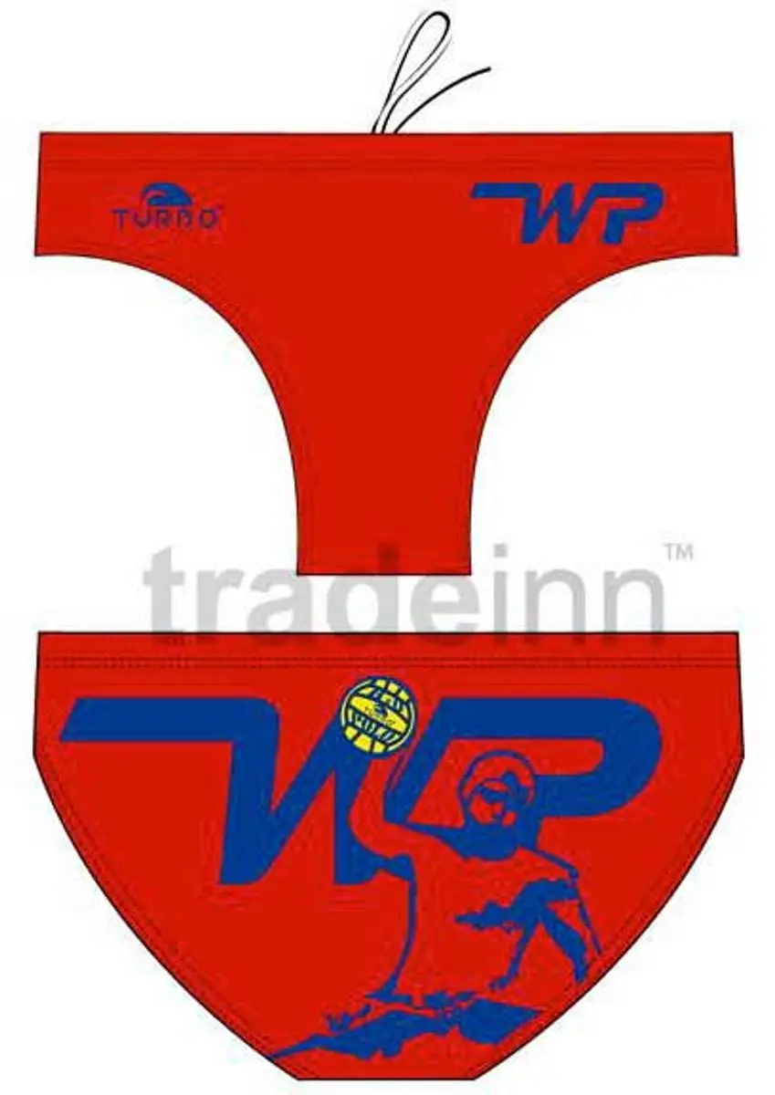 Turbo Player Zwemslip Rood M Man
