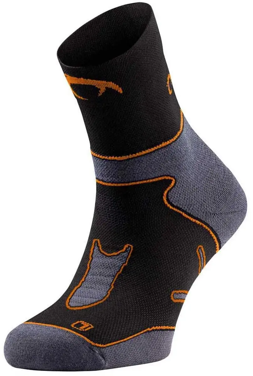 Lurbel Skate Pro Five Half Lange Sokken Oranje,Zwart,Grijs EU 39-41