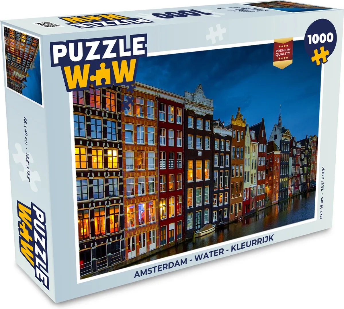 PuzzleWow Amsterdam Water Legpuzzel 1000 Stuks