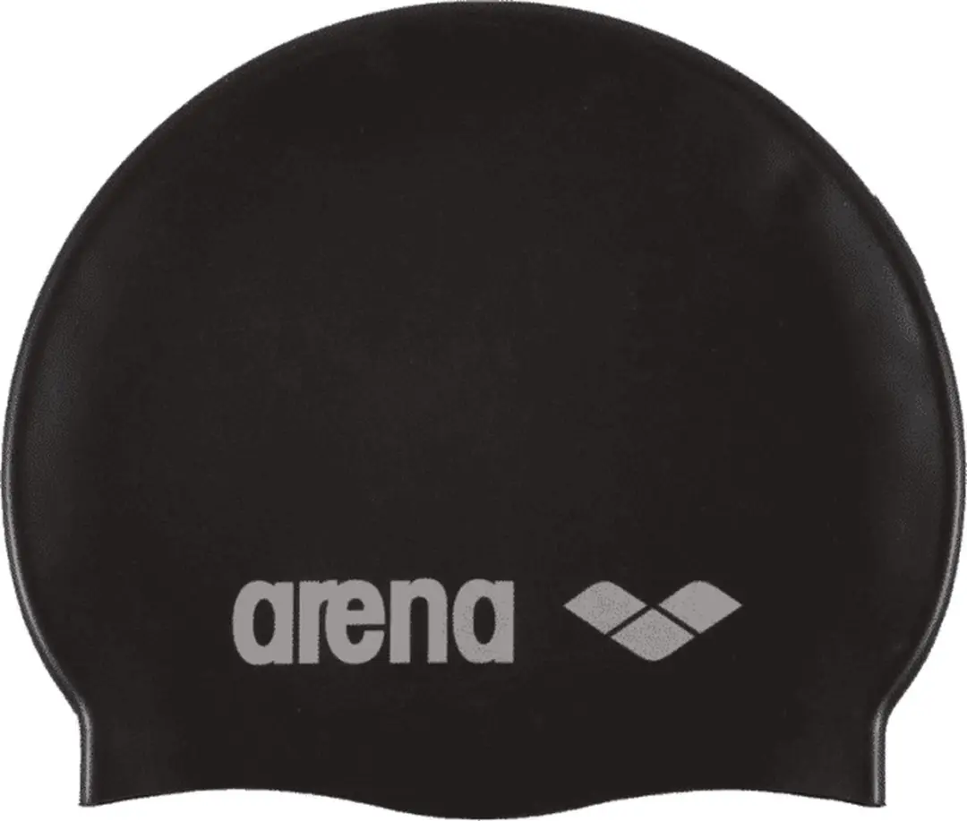 Arena Classic Siliconen Badmuts - Zwart/Zilver - afbeelding 2 van 3