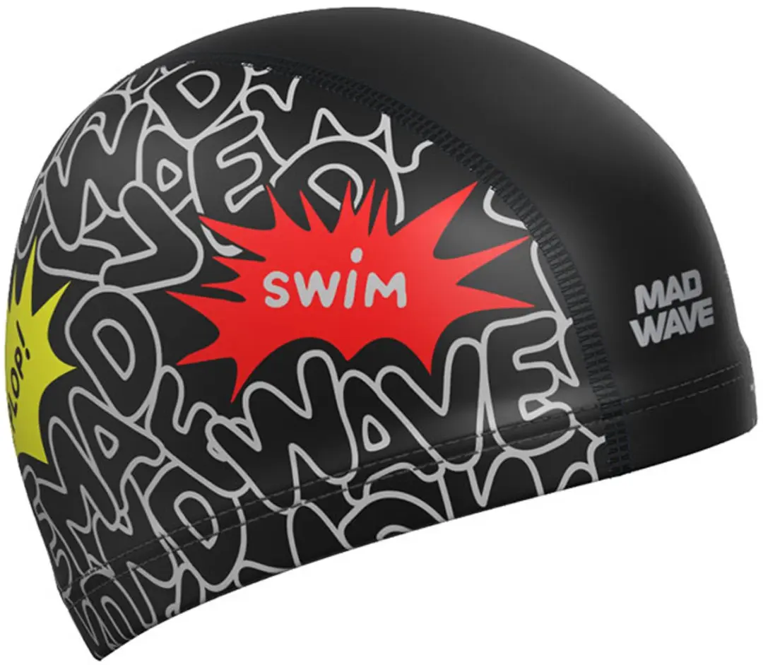 Mad Wave Mad Swim Zwembadmuts Zwart