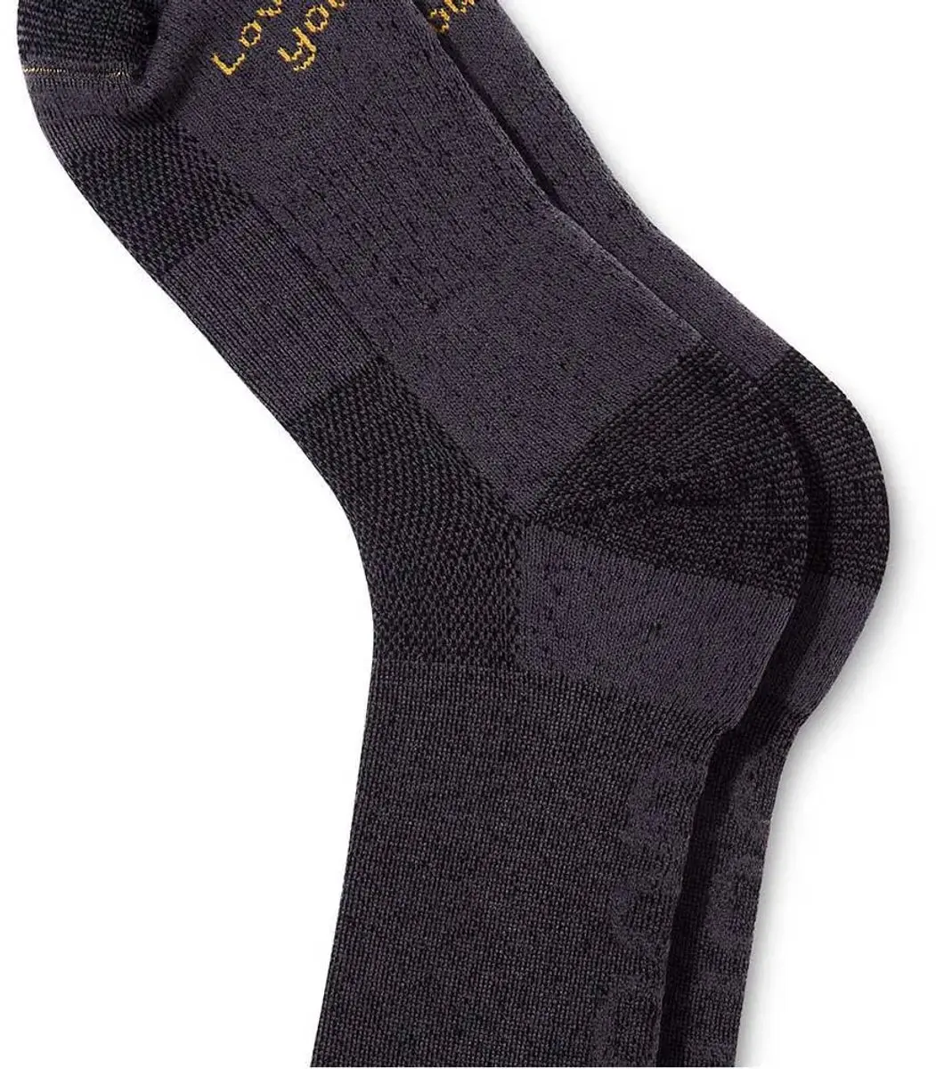 QUOC Extra Fine Merino Tech Wool Sokken - Charcoal - M - afbeelding 4 van 4