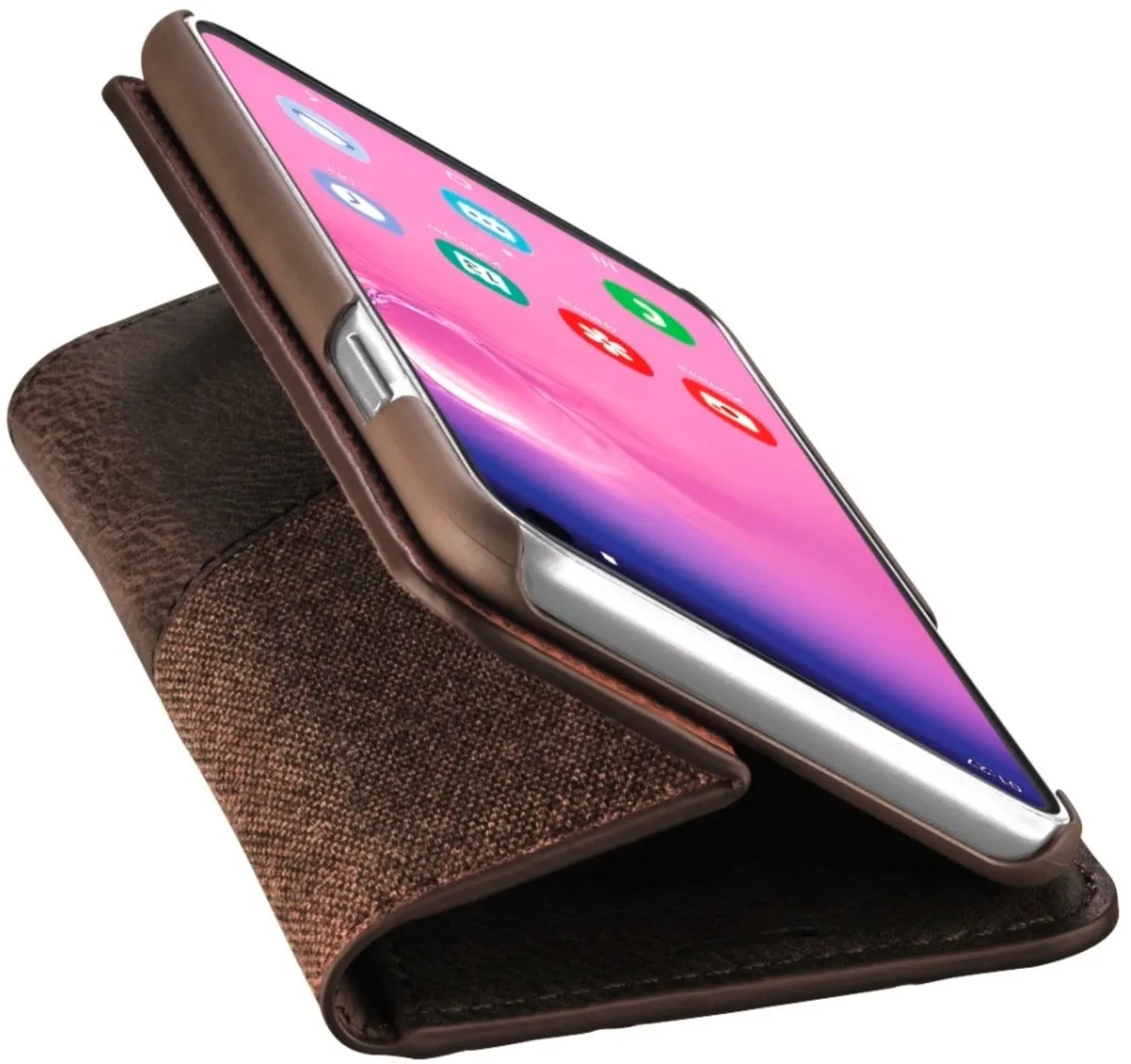 Hama Prime Line Booklet Gentle Brown voor Samsung Galaxy S10e - 2 Stuks - afbeelding 4 van 6