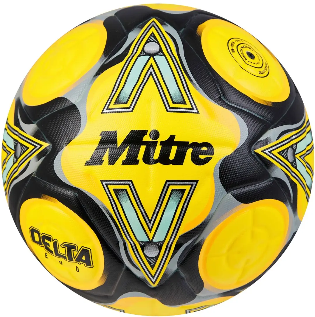 Mitre Delta Evo Voetbal 5 - Geel