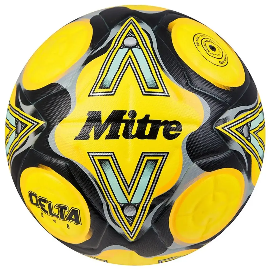 Mitre Delta Evo Voetbal 5 - Geel - afbeelding 5 van 5
