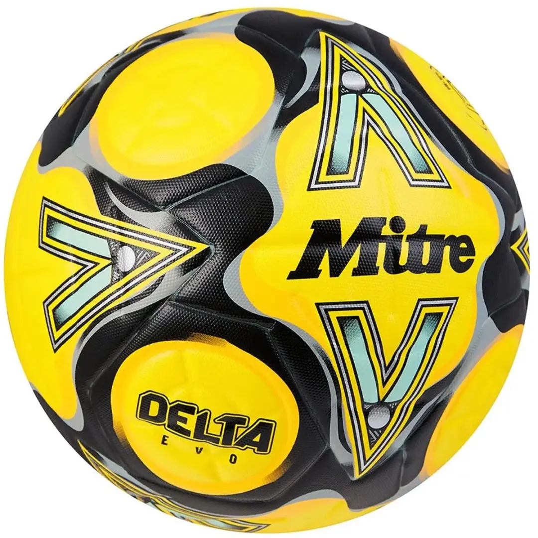 Mitre Delta Evo Voetbal 5 - Geel - afbeelding 4 van 5