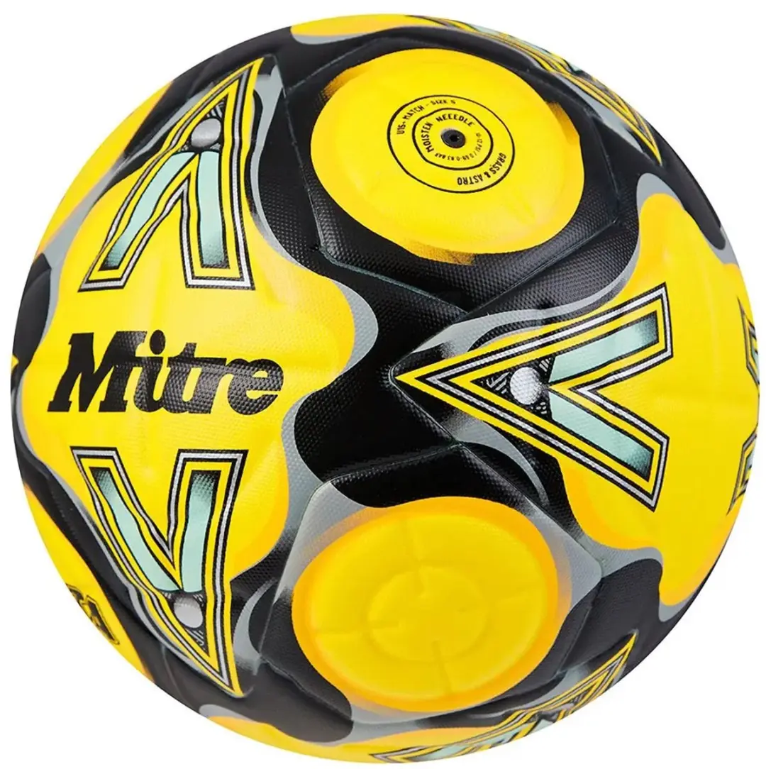 Mitre Delta Evo Voetbal 5 - Geel - afbeelding 2 van 5