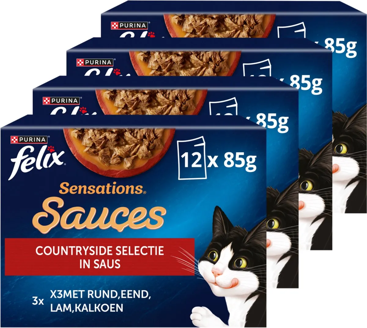 Felix Sensations Countryside Selectie Natvoer - 48 x 85g