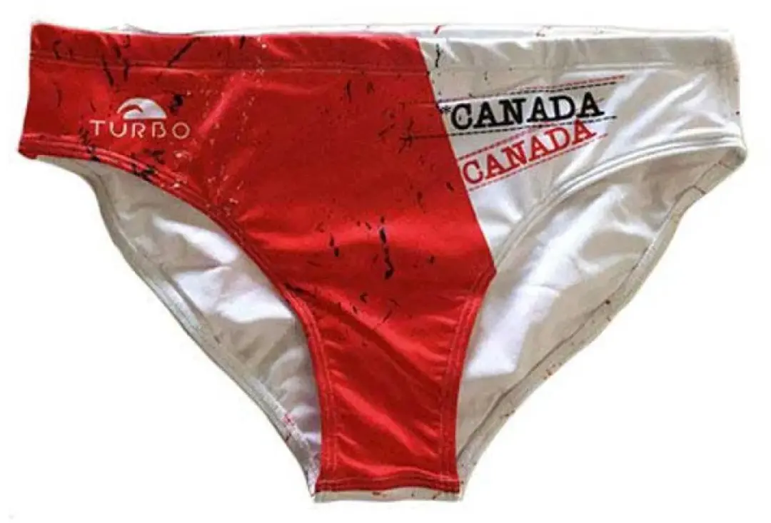 Turbo Canada Zwemslip Rood,Wit 3XL Man
