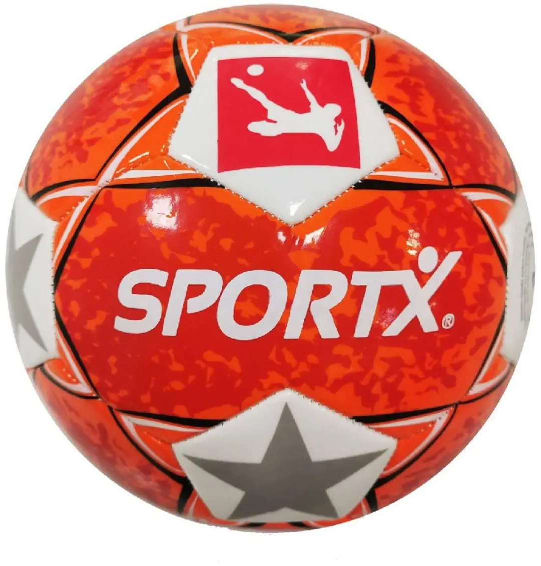 SportX Voetbal - 330-350g - Maat 5 - Rood - afbeelding 2 van 4