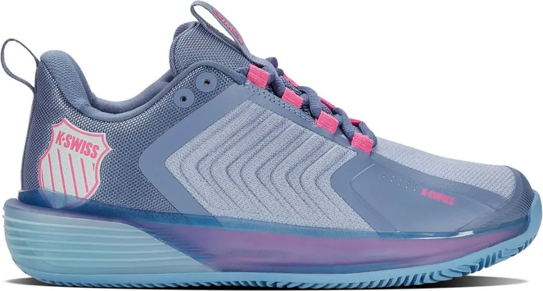 K-swiss Ultrashot 3 HB Tennisschoenen - Blauw/Paars - Maat 39.5 - Dames
