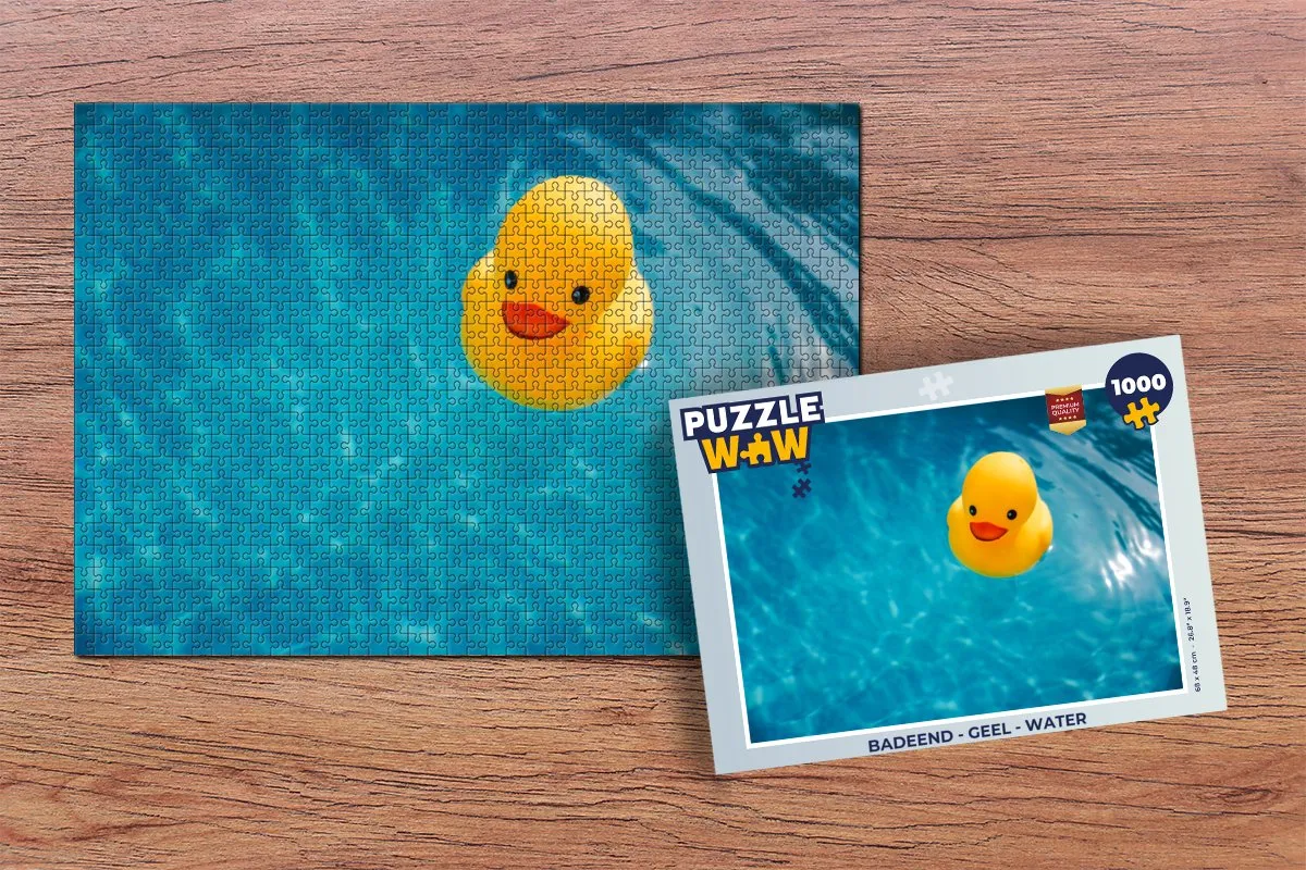 PuzzleWow Badeend Legpuzzel 1000 Stuks - Multicolor