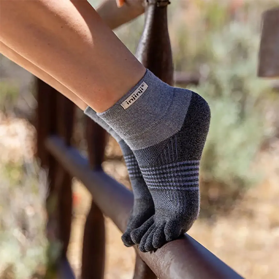 Injinji Trail Midweight Mini-Crew Dames - Granite - afbeelding 3 van 6